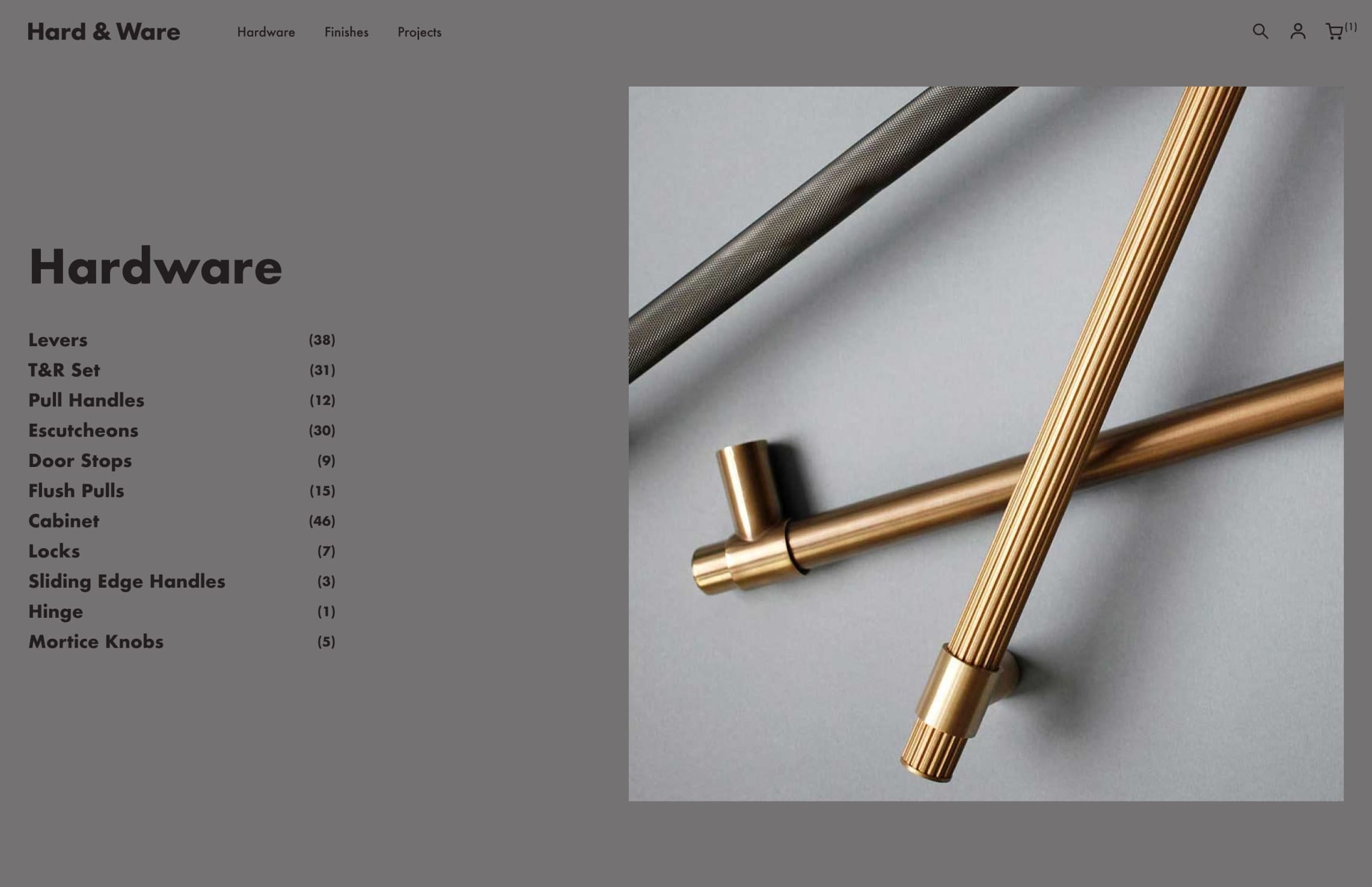 Hard-and-ware-ecommerce-dazze-studio-navigation | dazze studio