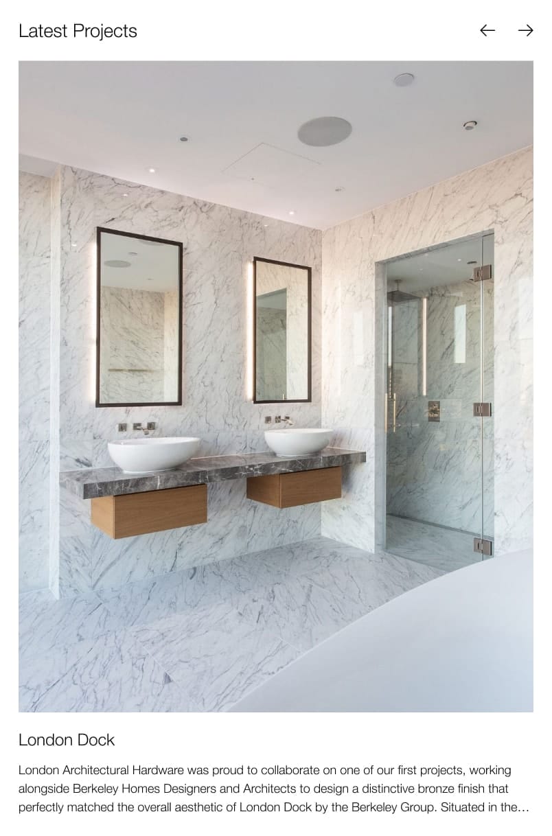 London-achitectural-hardware-ecommerce-dazze-studio-mobile-gallery | dazze studio